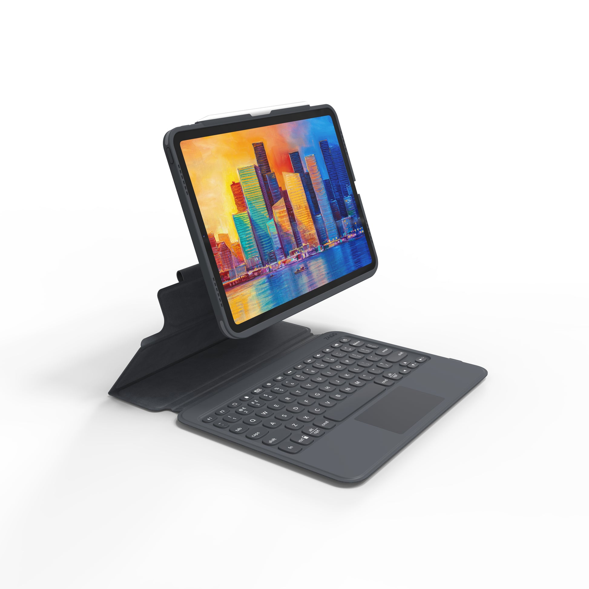 ZAGG KBD PRO KEYS – Tastatur mit Touchpad, Schwarz/Grau – für Apple iPad 10,9"