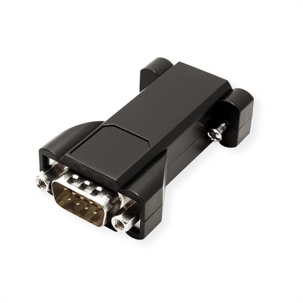 VALUE Optokoppler seriell DE-9 (Buchse) zu DE-9 (Stecker) – 1 Port, galvanische Trennung, schwarz