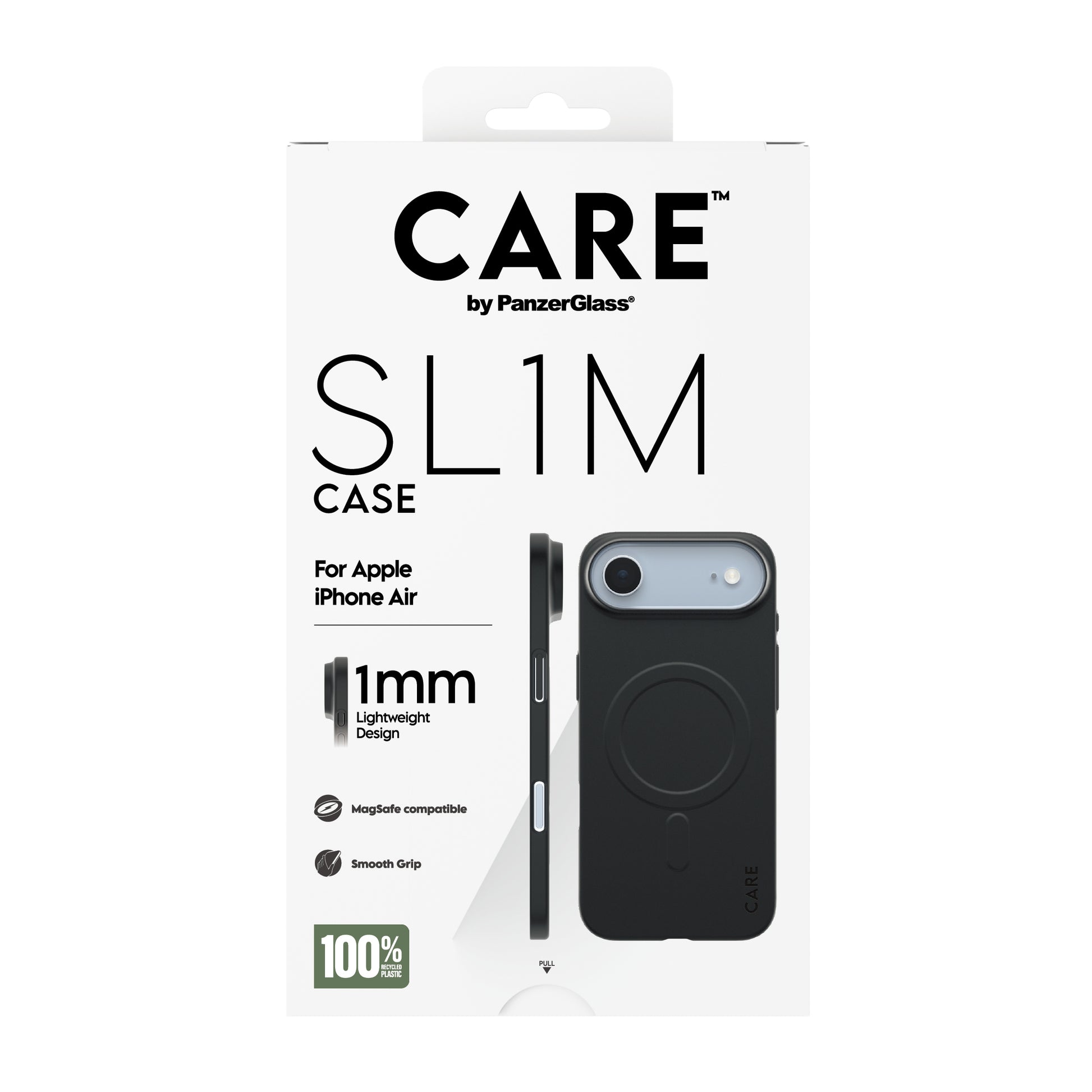 PanzerGlass Backcover – für Apple iPhone Air – schwarz – PC – MagSafe-kompatibel