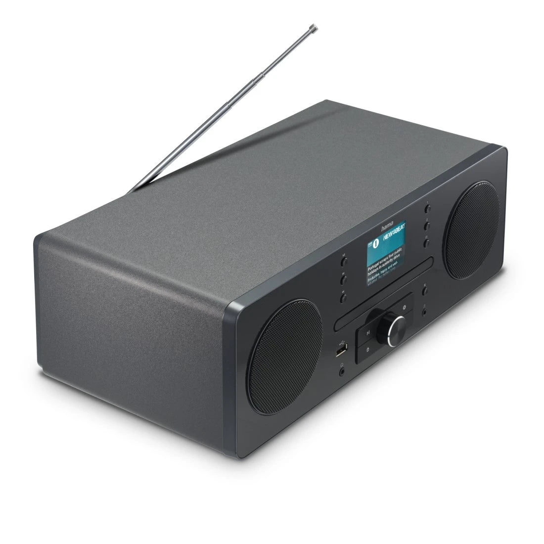 Hama DR1560CBT – DAB+/UKW-Tischradio, Bluetooth, CD – Schwarz/Grau