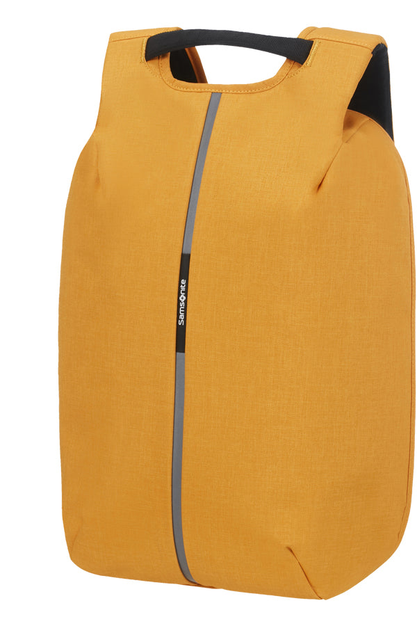 Samsonite Securipak Notebook-Rucksack – 17 l, RFID-Fach, USB-Port, recyceltes PET (rPET), Sonnengelb