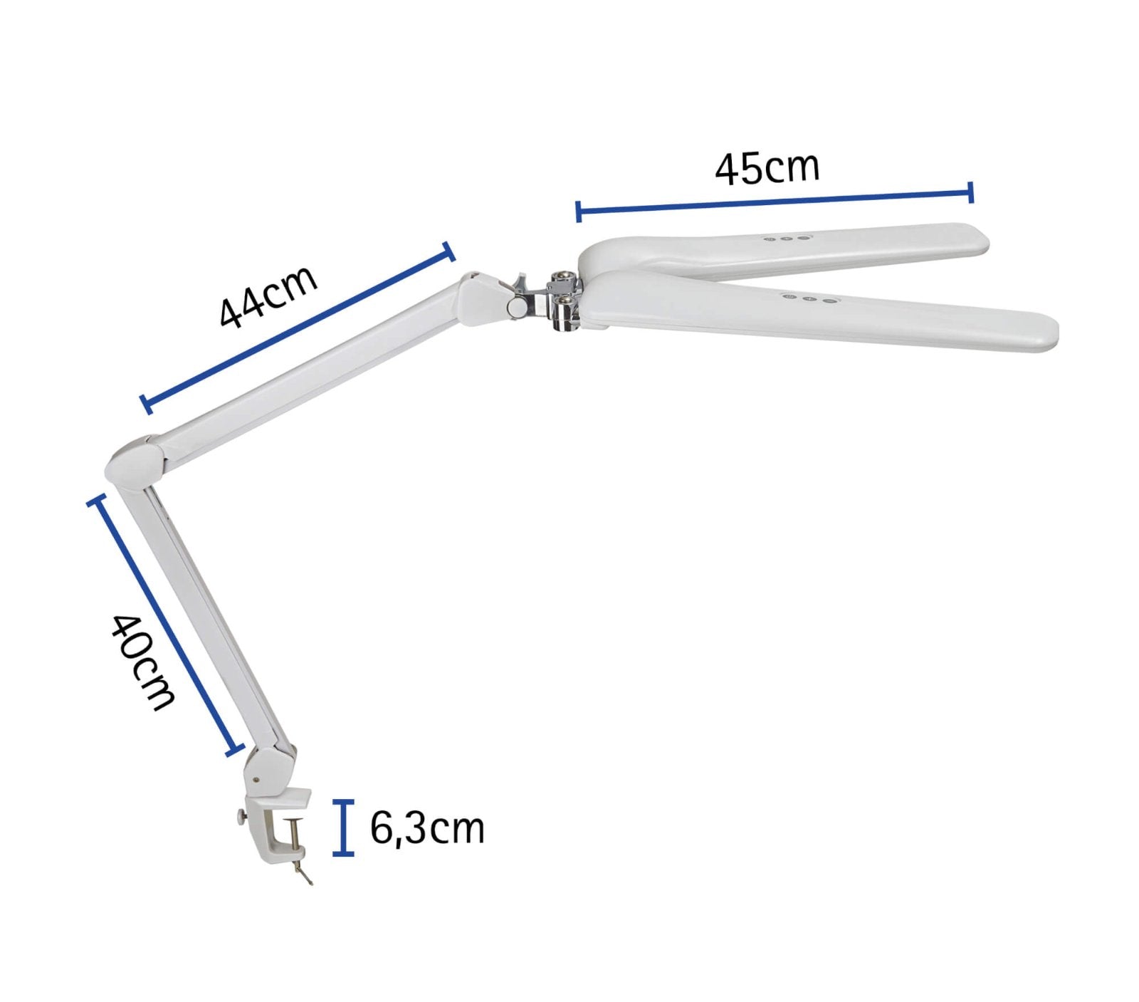 MAULcraft duo LED-Arbeitsplatzleuchte – dimmbar – 6500 K – 1'721 lm 22 W – weiss