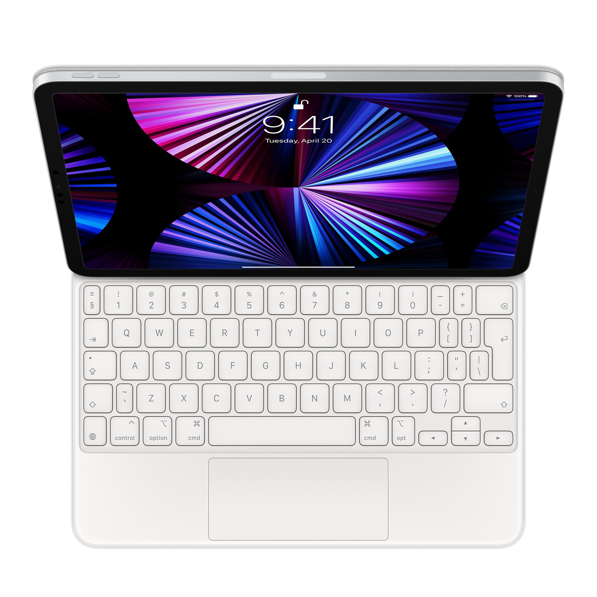 Apple Magic Keyboard Tastatur-Case für iPad Pro 11" (1.–4. Gen.), iPad Air (4.–5. Gen.) – QWERTY (US), mit Tra