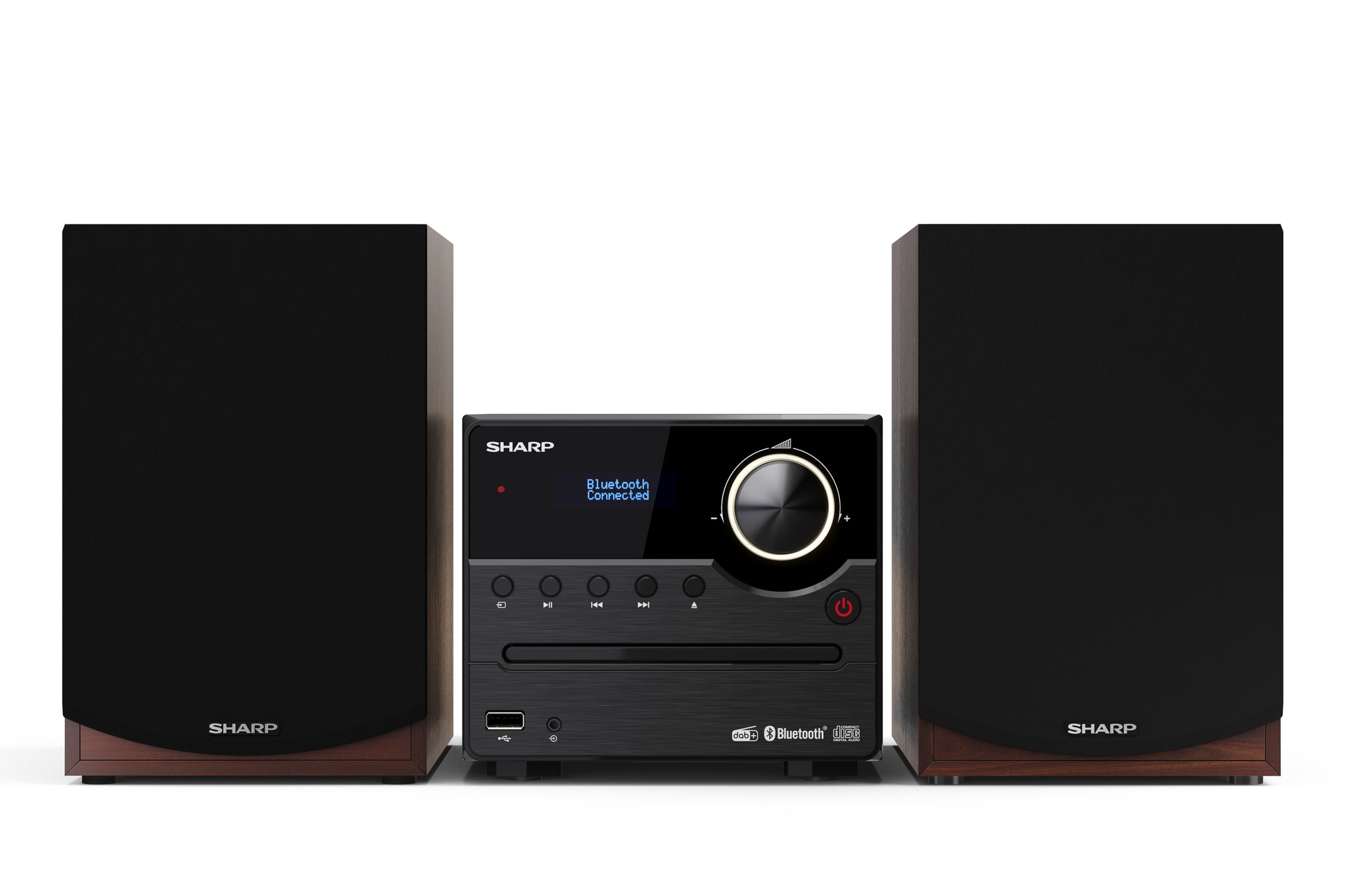Sharp XL-B517D – Micro HiFi-Anlage, DAB+/FM, CD, Bluetooth, 45 W – Braun