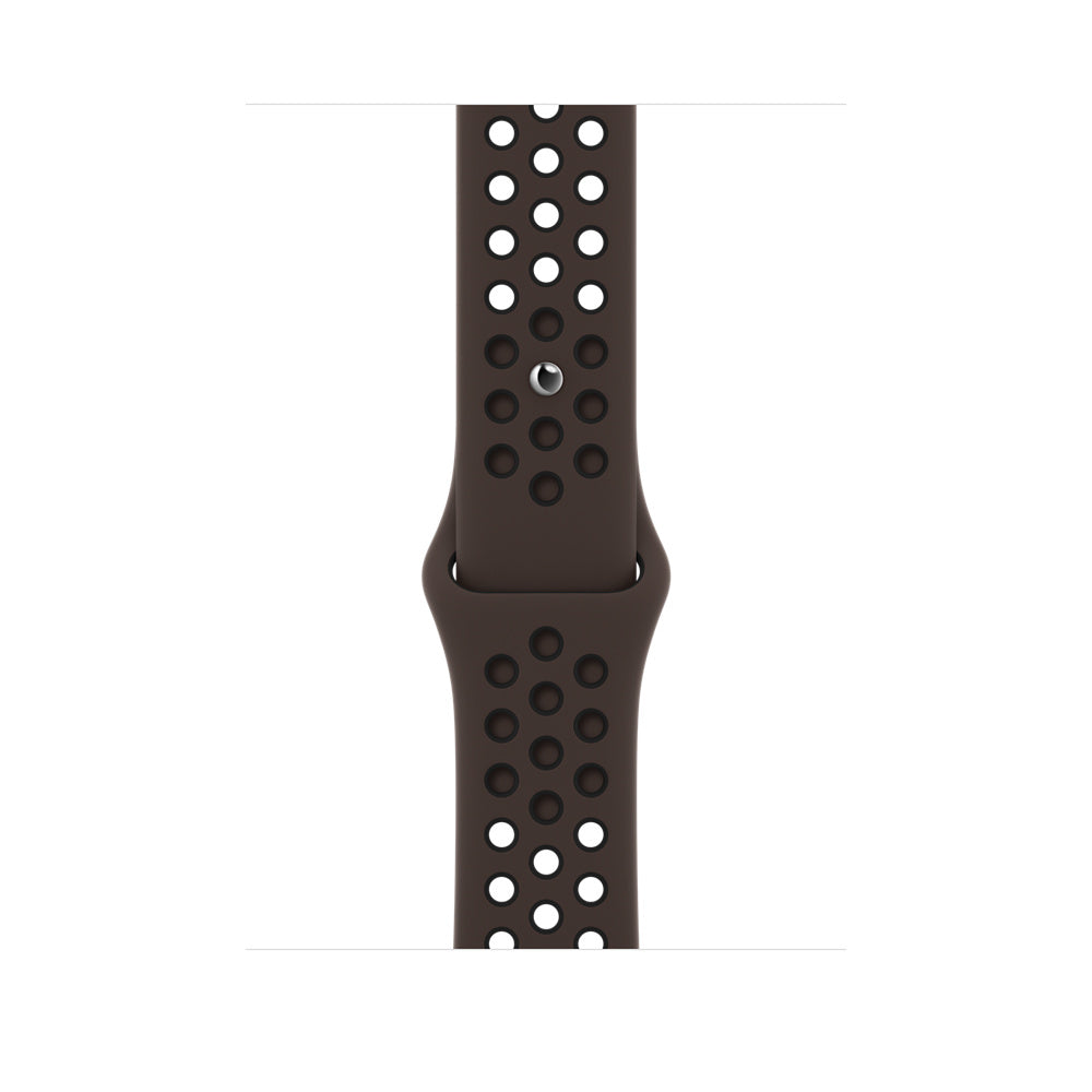 Apple Watch Nike Sport Band – Armband – für Apple Watch (42/44/45 mm; Serie 1–3, 4–6 & SE, 7–8), Ironstone/Schwarz