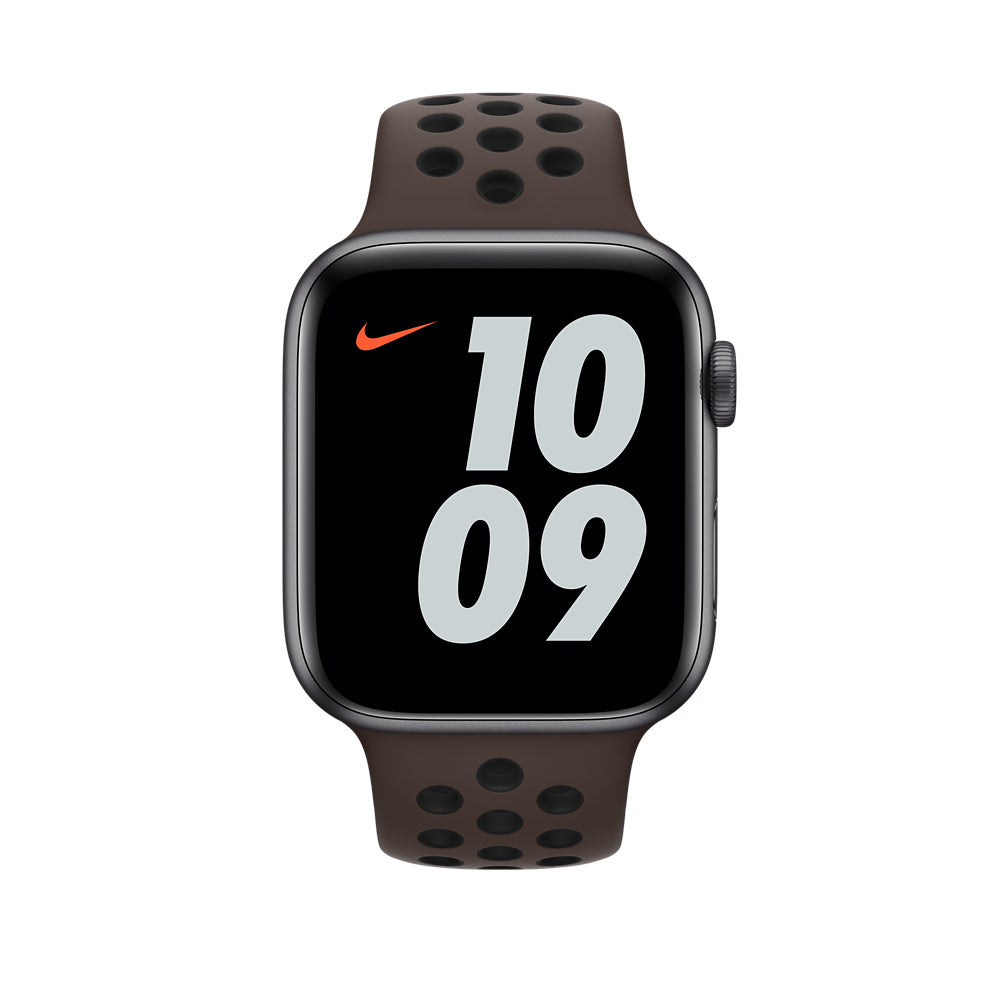 Apple Watch Nike Sport Band – Armband – für Apple Watch (42/44/45 mm; Serie 1–3, 4–6 & SE, 7–8), Ironstone/Schwarz