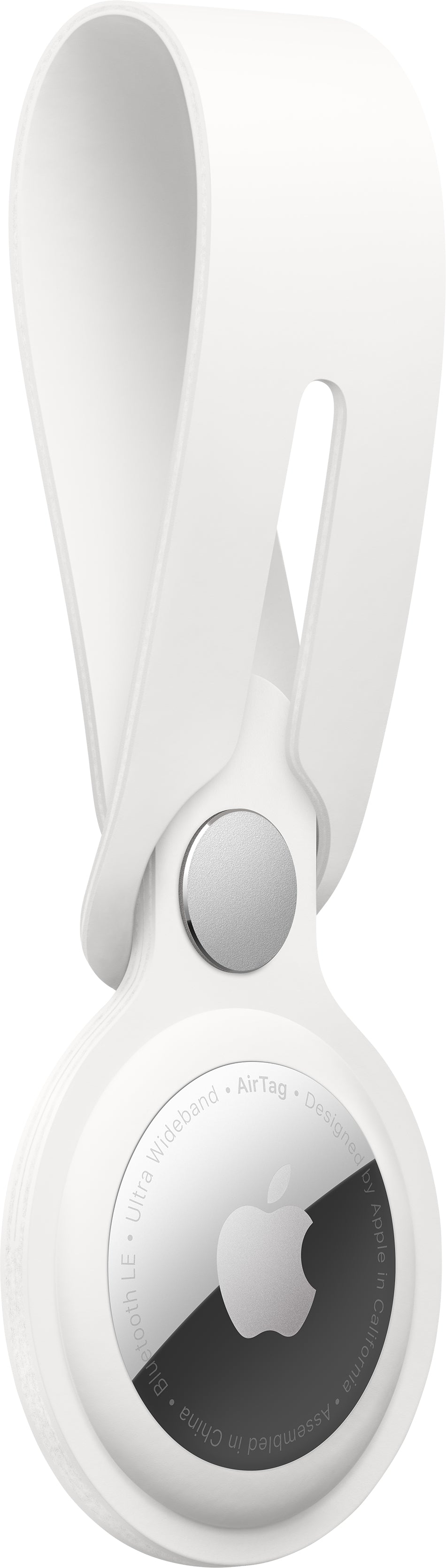 Apple AirTag-Schlüsselanhänger – Schleife, Polyurethan, Weiss
