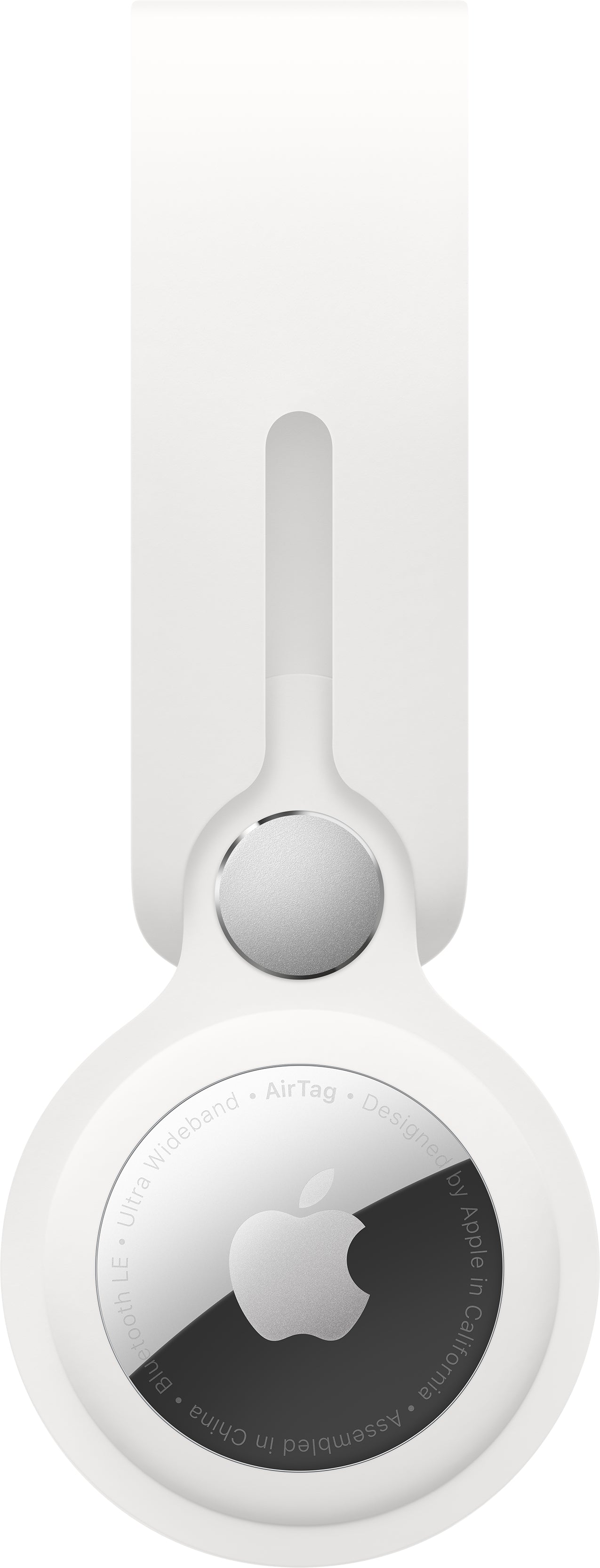 Apple AirTag-Schlüsselanhänger – Schleife, Polyurethan, Weiss