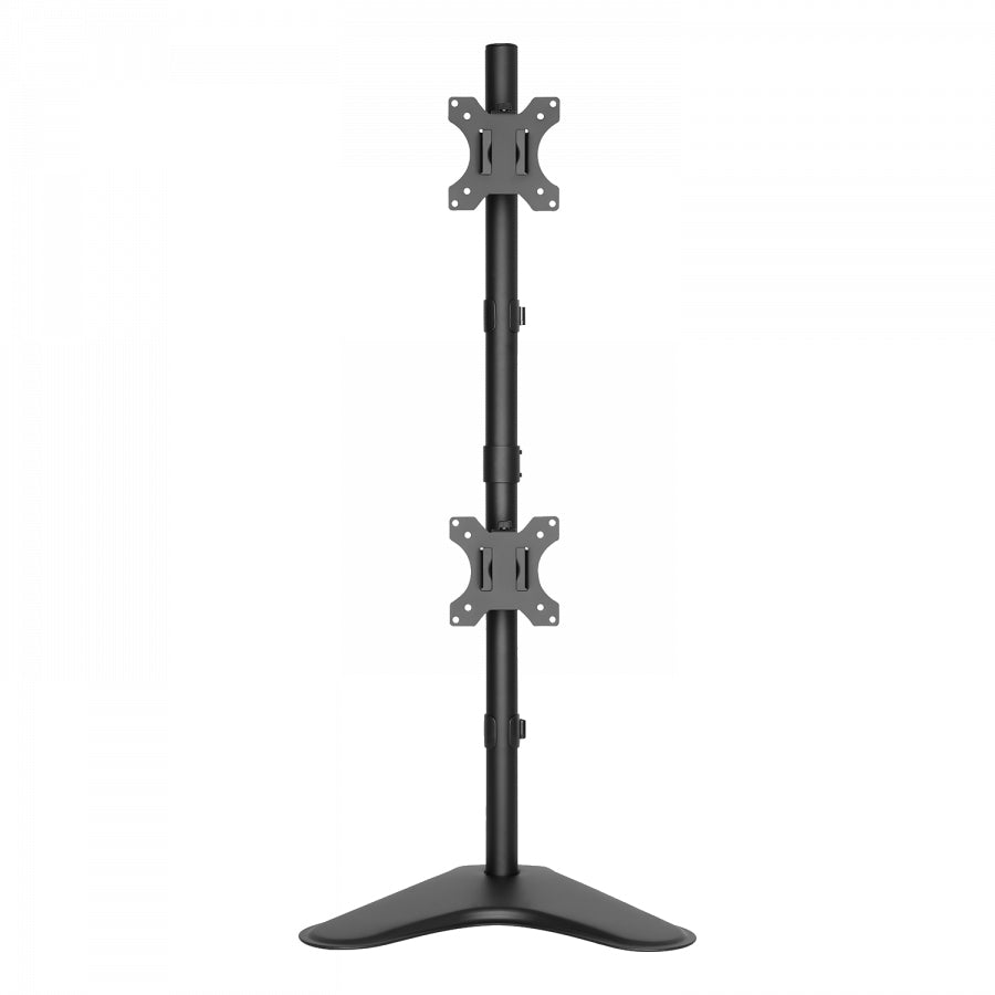 V7 DS1FSDS – Monitor-Tischständer – 2 Monitore – 10–27" – VESA 75×75/100×100 mm – bis 7,9 kg/Monitor
