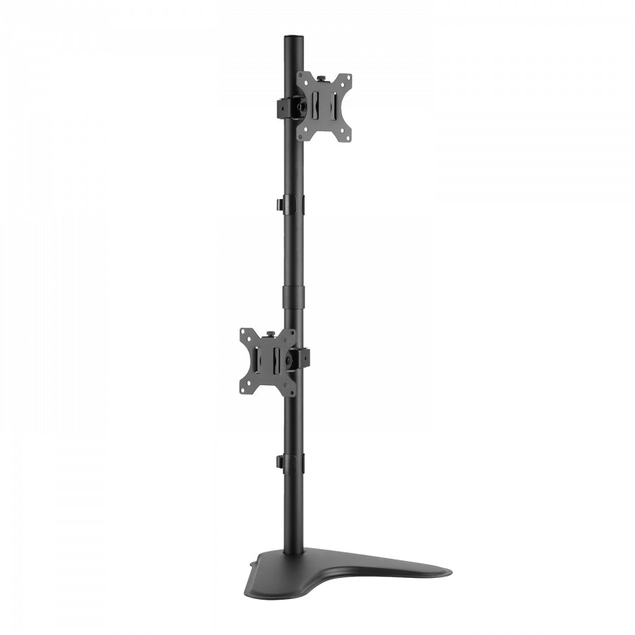 V7 DS1FSDS – Monitor-Tischständer – 2 Monitore – 10–27" – VESA 75×75/100×100 mm – bis 7,9 kg/Monitor