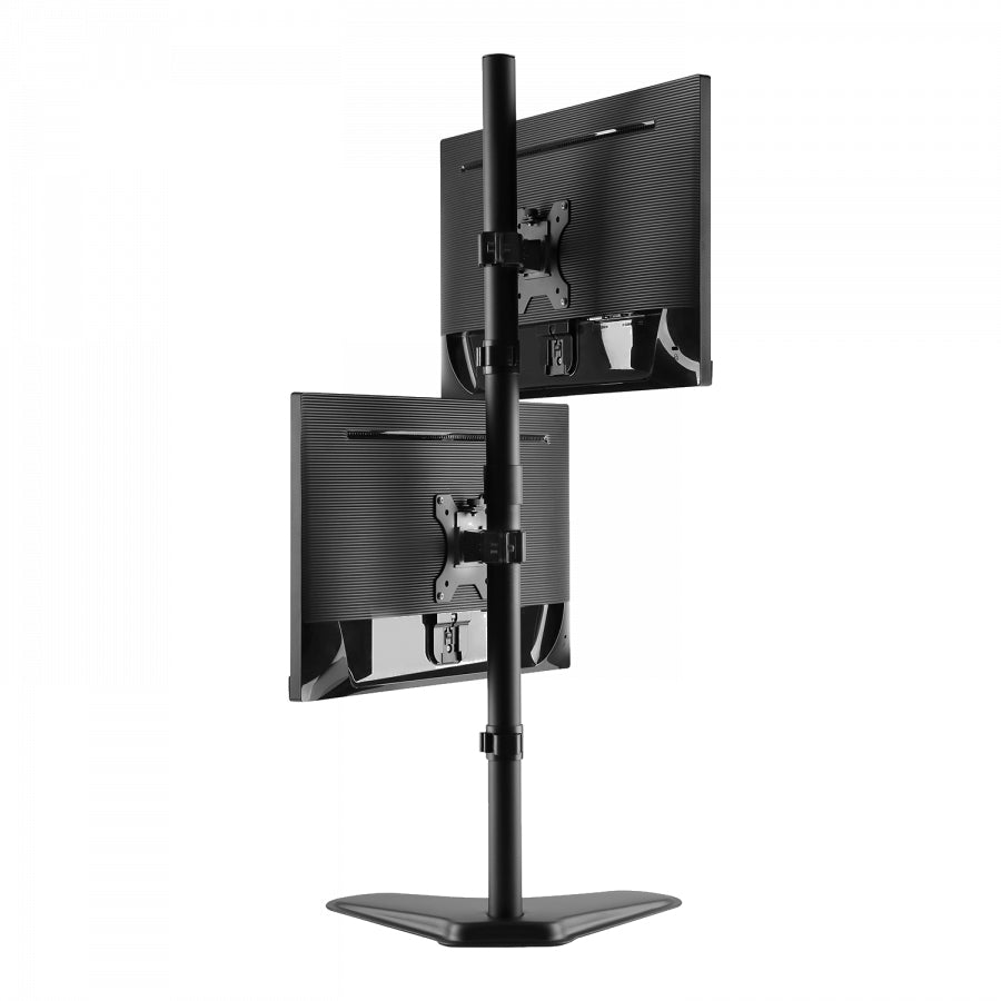 V7 DS1FSDS – Monitor-Tischständer – 2 Monitore – 10–27" – VESA 75×75/100×100 mm – bis 7,9 kg/Monitor