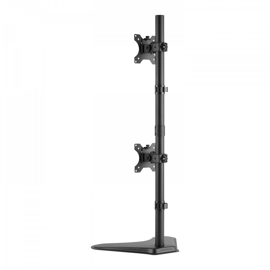 V7 DS1FSDS – Monitor-Tischständer – 2 Monitore – 10–27" – VESA 75×75/100×100 mm – bis 7,9 kg/Monitor