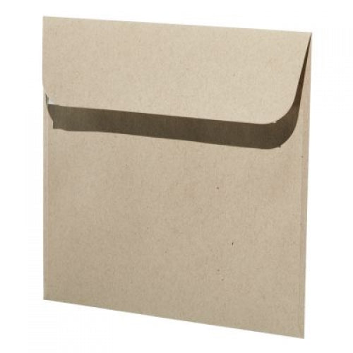 Artoz Couvert 160 × 160 mm, ohne Fenster, Haftklebung, grau, 120 g/m²