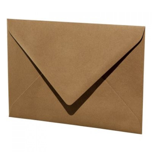 Artoz Couvert B6, ohne Fenster, braun, 104 g/m² – Artoz – 5 Stk.