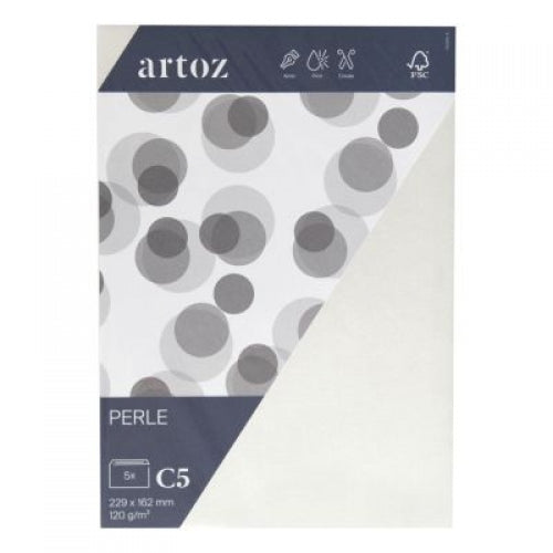Artoz Couvert C5, ohne Fenster, weiss, 120 g/m²