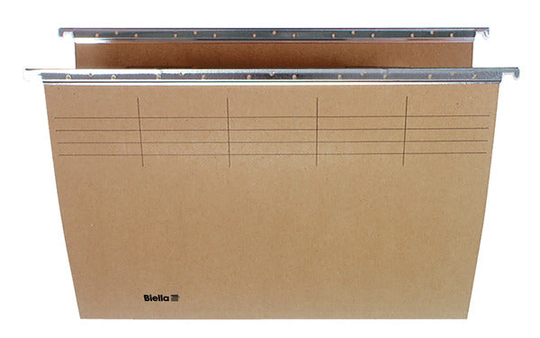 Biella Hängeordner für A4 – Karton, Olivgrün, 320 × 240 mm, mit Vordruck