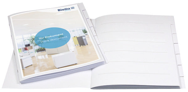 Biella Sammelmappe für A4, Karton, Weiss
