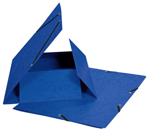 Biella TopColor Gummibandmappe A4 – 3 Klappen, Karton, Blau, bis 200 Blatt