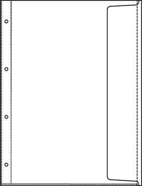 Biella Sichtmappe A4 – transparent, Kunststoff, 150 µm, 10er-Pack