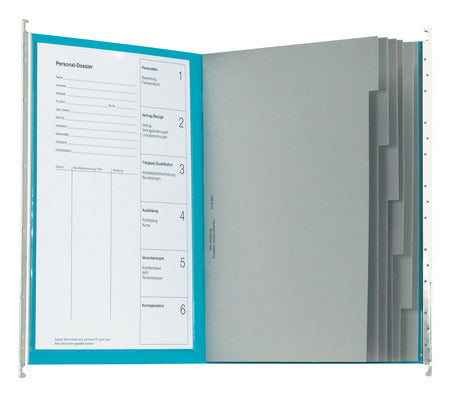 Biella Hängeordner für A4 – Karton, Blau, 320 × 250 mm, mit Vordruck