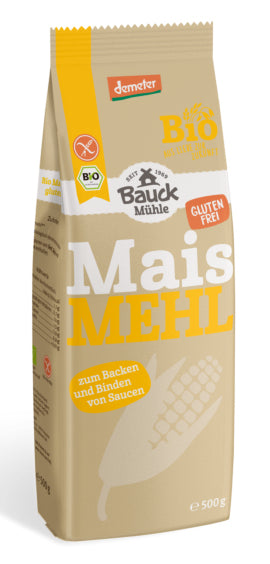Bauck Mühle Maismehl – Bio, glutenfrei – 500 g