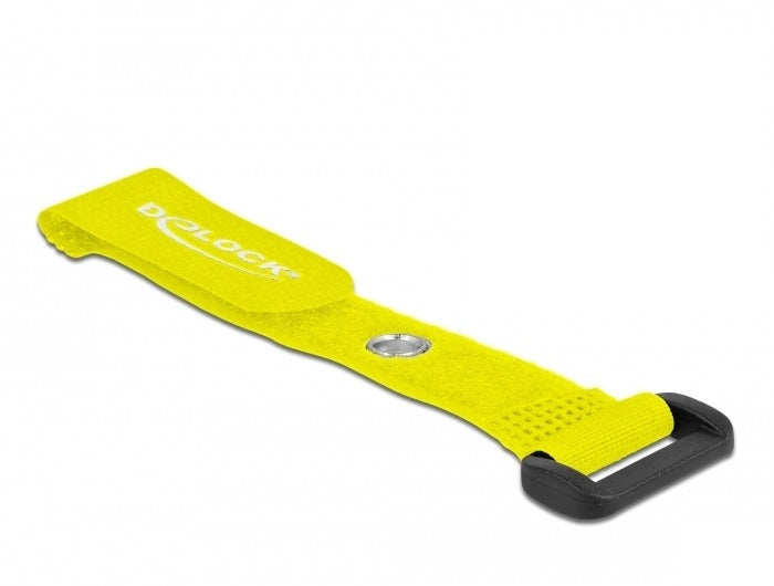 DeLOCK Klettkabelbinder 150×20 mm, 5er-Pack – Gelb