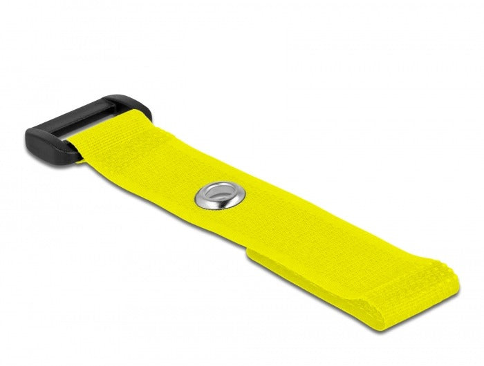 DeLOCK Klettkabelbinder 150×20 mm, 5er-Pack – Gelb