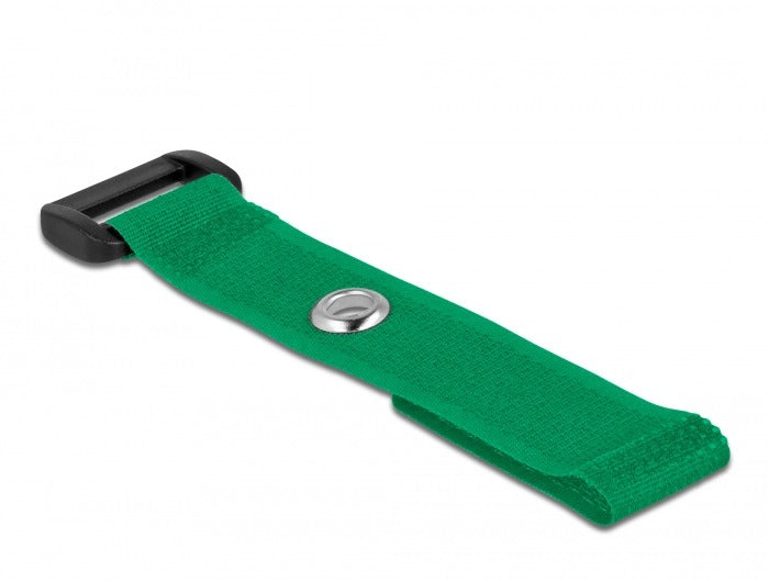 DeLOCK Klettkabelbinder, 20×150 mm, 5er-Pack – Grün