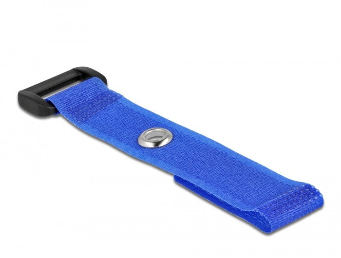 DeLOCK Klettkabelbinder, 20×150 mm, 5er-Pack – Blau