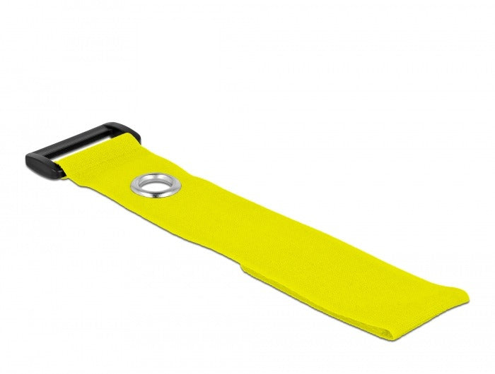 DeLOCK Klettkabelbinder, 280×38 mm, 3er-Pack, Gelb