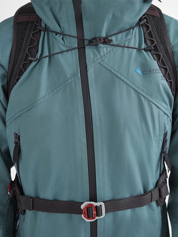 Klättermusen Sportrucksack Bure – 20 l, mit Hydratationsfach, belüftet – Schwarz, 280 × 480 × 165 mm