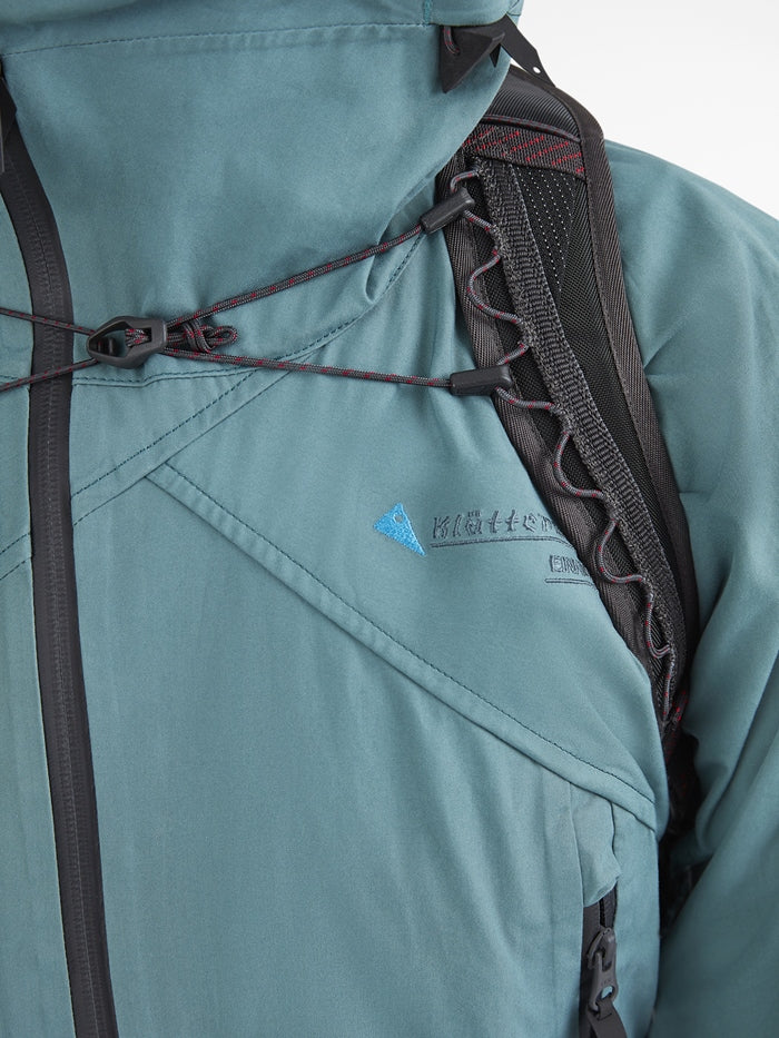 Klättermusen Sportrucksack Bure – 20 l, mit Hydratationsfach, belüftet – Schwarz, 280 × 480 × 165 mm