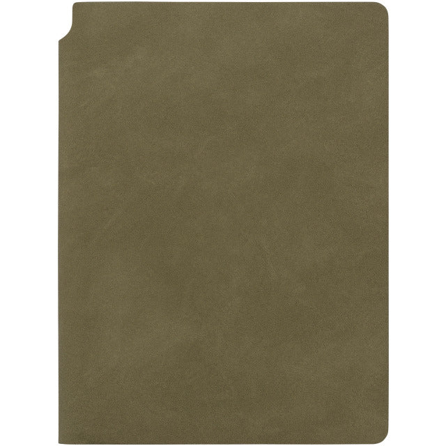 Kolma Smooth Notizbuch – A5 – punktiert – 144 Blatt – 80 g/m² – Stiftschlaufe, Einstecktasche – olive