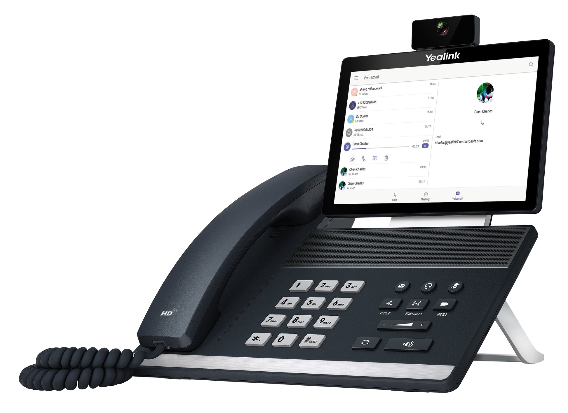 Yealink VP59 – WLAN-Telefon für Microsoft Teams, WLAN, PoE, Schwarz