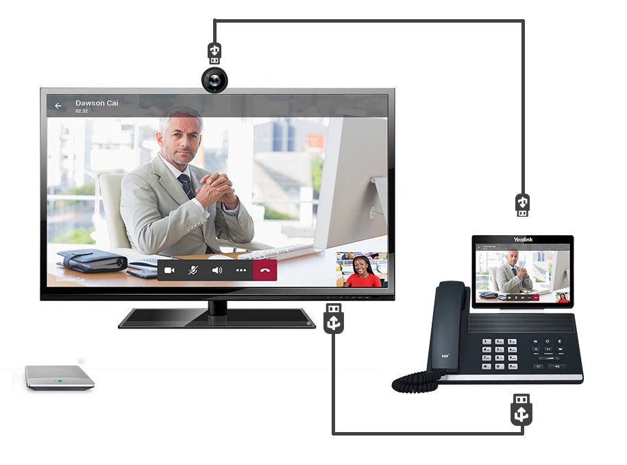 Yealink VP59 – WLAN-Telefon für Microsoft Teams, WLAN, PoE, Schwarz