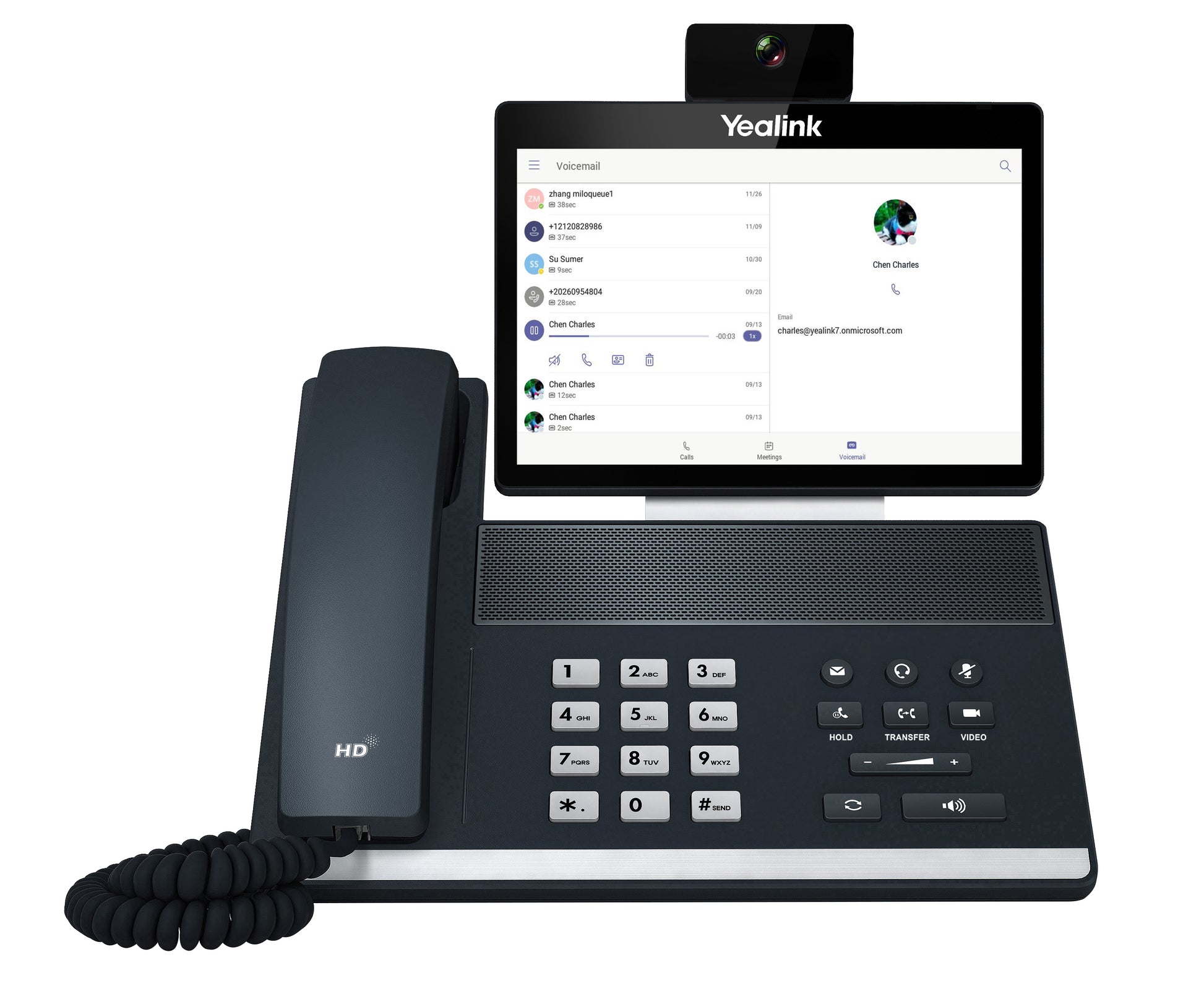 Yealink VP59 – WLAN-Telefon für Microsoft Teams, WLAN, PoE, Schwarz