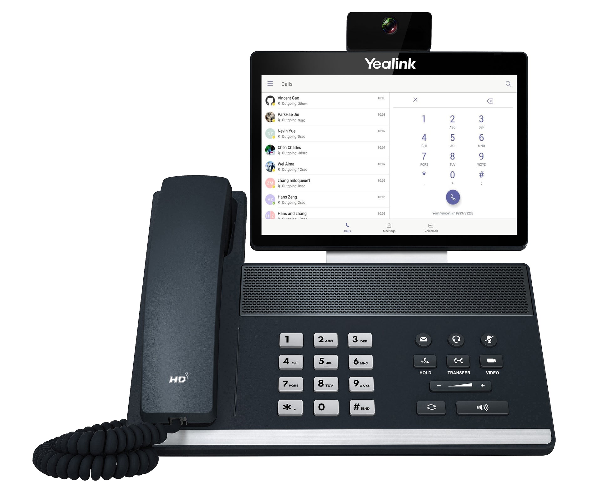 Yealink VP59 – WLAN-Telefon für Microsoft Teams, WLAN, PoE, Schwarz
