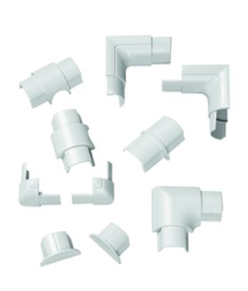 Steffen Kabelhalter, Durchführung, 10er-Pack, 30×15×30 mm – weiss