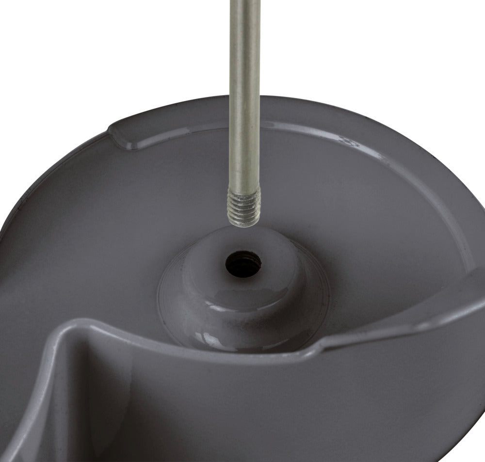 Wenko Flaschenhalter Filia – für 3 Flaschen – Kunststoff/Edelstahl – schwarz – 29 × 27 × 12,5 cm
