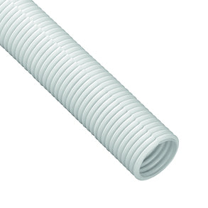 Steffen Kabelschlauch – Ø 32 mm – 1,1 m – Kunststoff – Weiss, zuschneidbar, 1 Stk.