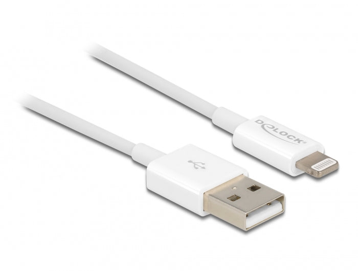 DeLOCK Daten- & Ladekabel – USB-A auf Lightning 0,15 m, MFi zertifiziert – für iPhone/iPad