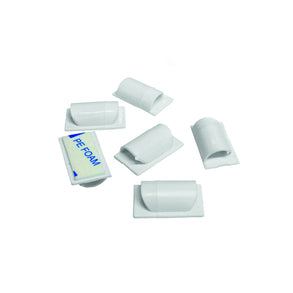 Steffen Kabelhalter, selbstklebend, 6er-Pack – weiss
