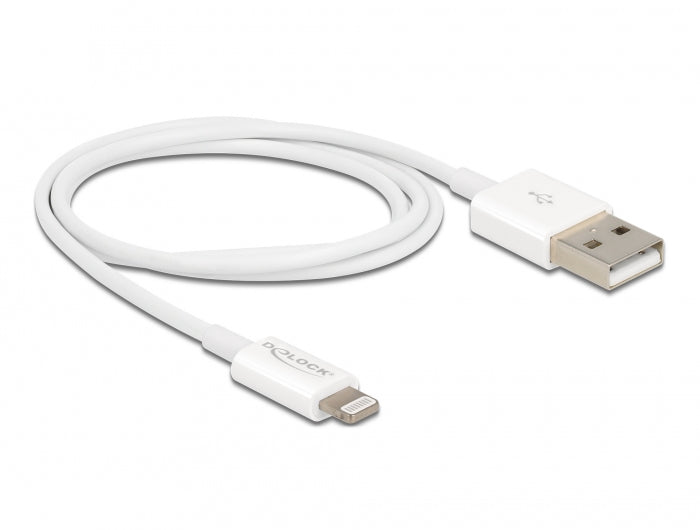 DeLOCK Daten- & Ladekabel – USB‑A auf Lightning 1 m, MFi zertifiziert – für iPhone/iPad