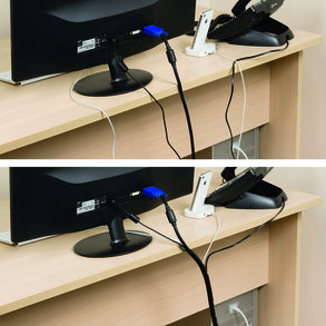 Steffen D-Line Tidy 100DT45565 Kabelschlauch – Ø 10–40 mm – 2,5 m – Kunststoff – Schwarz, zuschneidbar