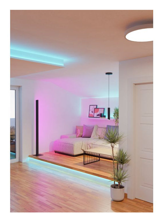 EGLO Pendelleuchte BALAMORTA-Z – Ø 5,5 × 110 cm, 500 lm, 3,7 W, 2700–6500 K, dimmbar, für ZigBee 3.0