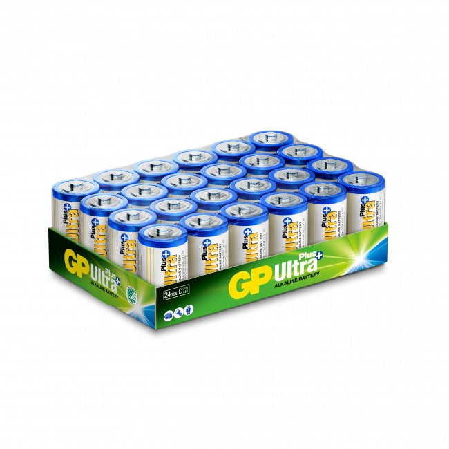 GP Batteries Ultra Plus Alkaline – LR14 (C), Mehrfarbig