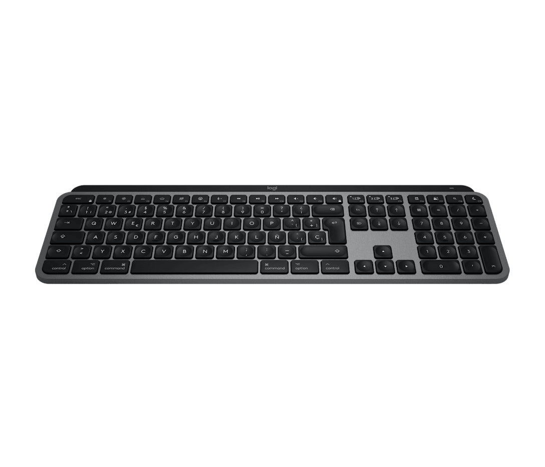 Logitech MX Keys S für Mac – Tastatur – beleuchtet – Bluetooth – Multi-Device – grau