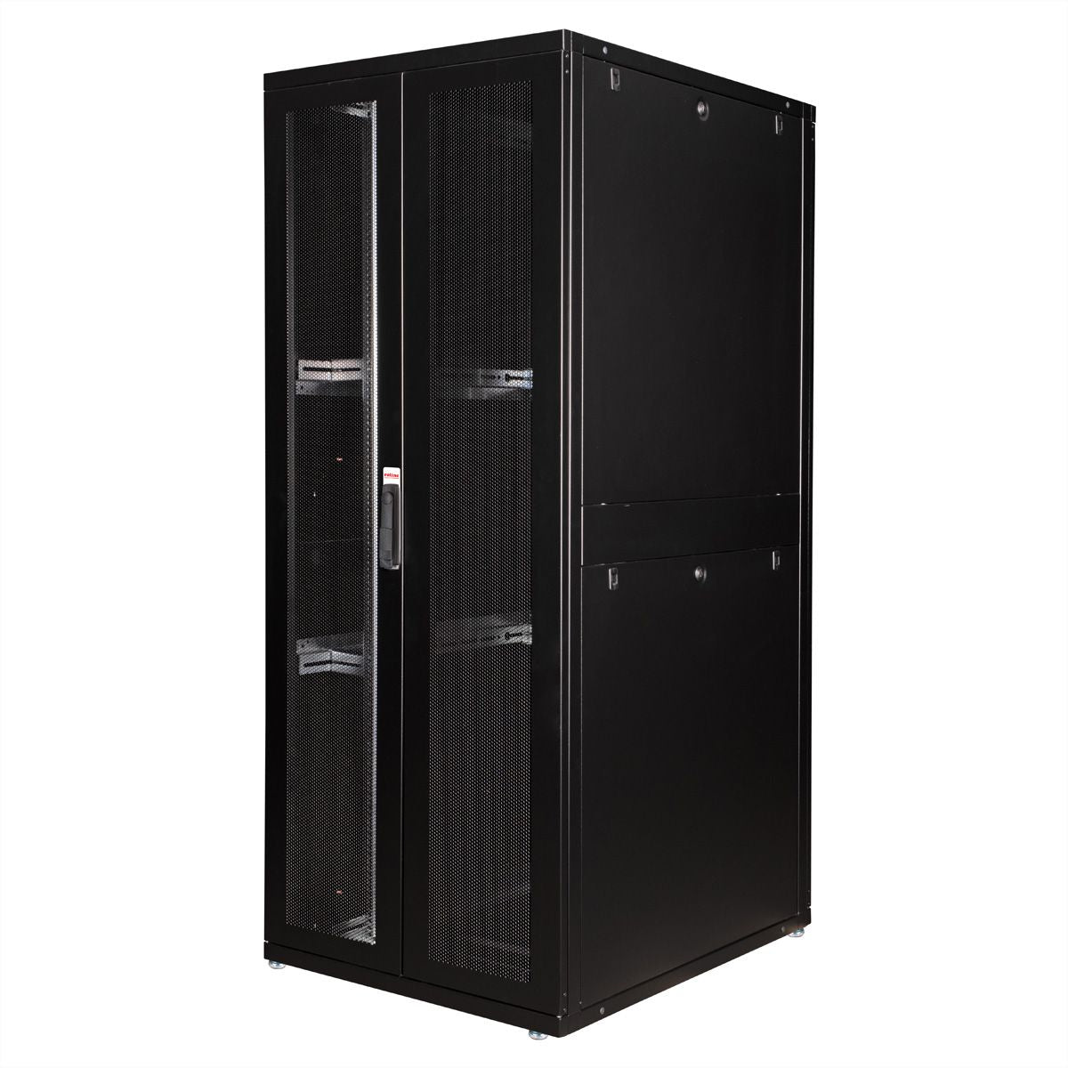 ROLINE Pro – 19" Netzwerkschrank 42U, IP20, abschliessbar, 800 × 1000 × 1970 mm, schwarz, Stahl