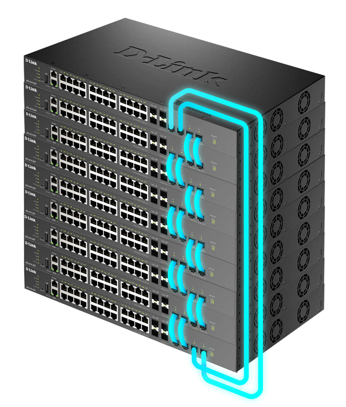 D-Link DXS-3410-32XY/E – Netzwerk-Switch (Managed), 10 Gigabit Ethernet, L3, 24x LAN (1/2,5/5/10GbE), 4x SFP28