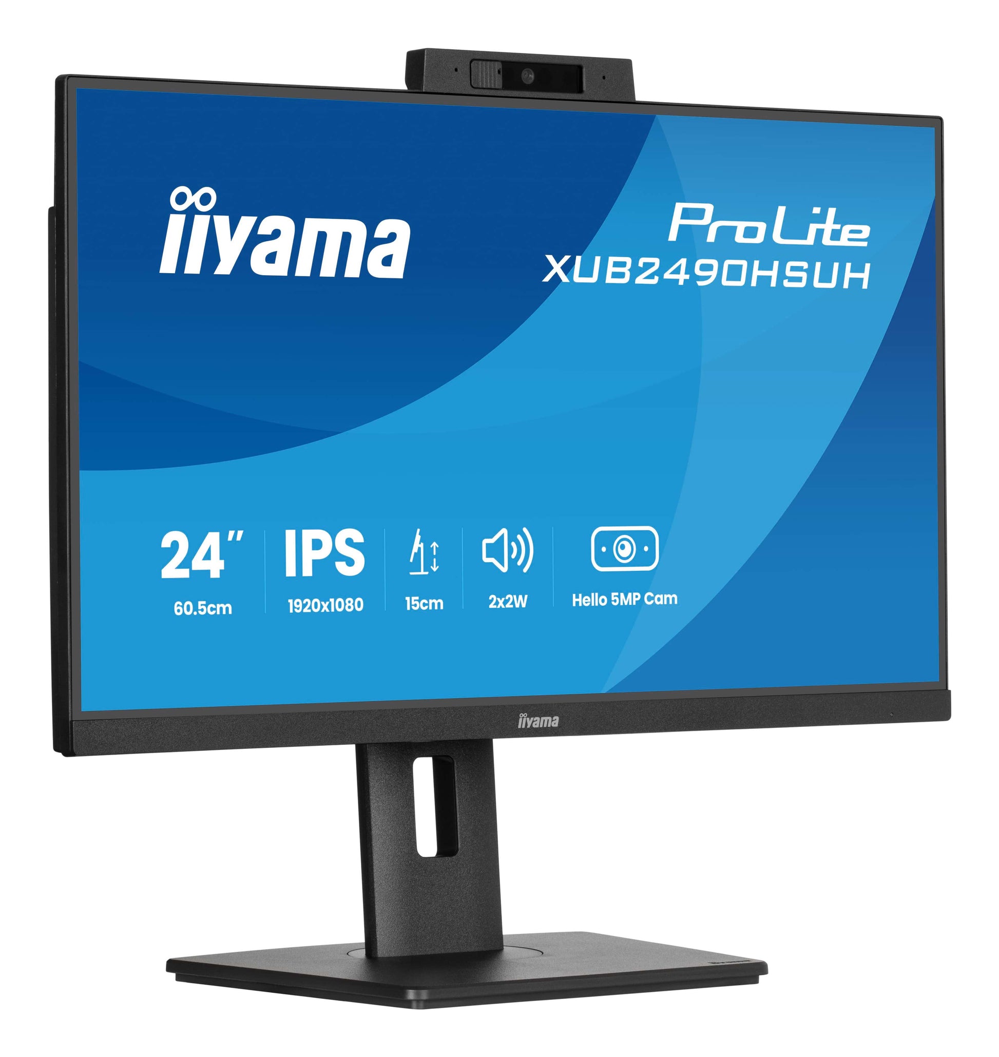iiyama ProLite XUB2490HSUH-B2 – Monitor, 23,8", 1920 × 1080 (Full HD), IPS, 250 cd/m²